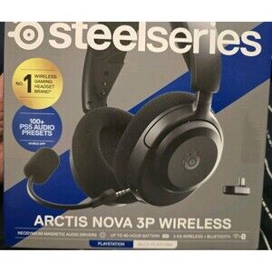 SteelSeries Arctis Nova 3P Wireless Gaming Headset PS5 PC Bluetooth NEW
